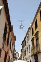 Seilbahn über die Dächer von Funchal in Richtung Monte