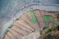Blick in die Tiefe von der Plattform Cabo Girao auf die Anbauflächen