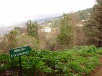 Anwesen der Familie Blandy - Blick mit Schäden aus Waldbrand