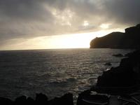 Sonnenuntergang beim Abendessen im 