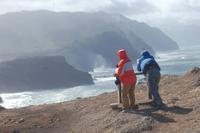es regnet von unten nach oben am östlichsten Ende Madeiras
