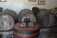 im Weinkeller (Madeira-Wein schmeckt auch noch nach 30 Jahren) 