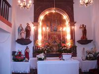 Blick in die private Kapelle im Weingut