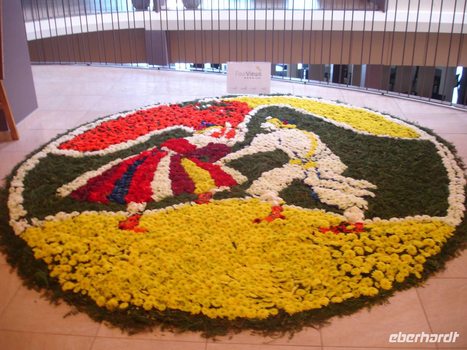 Blumenfest auch in unserem Hotel