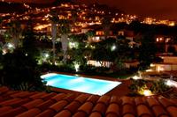 Pool im Hotel Quinta Splendida bei Nacht