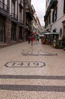 die Entdeckung Madeiras im Pflaster festgehalten