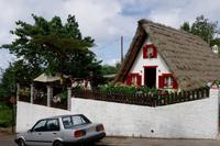 altes strohgedecktes Haus in Santana