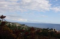 Blick vom Weingut aufs Meer