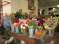 Blumen in der Markthalle