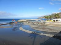 der Strand muss ständig ausgebaggert werden