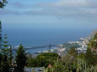 Blick auf den Hafen von Funchal - vom Botanischen Garten