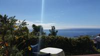 Blick vom Orchideen Garten aufs Meer