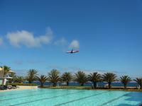 Flugzeug über Madeira