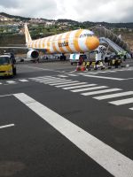 unser Flieger für die  Heimreise