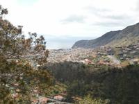 Wanderung von Marocos nach Machico-Blick zum Meer