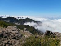 vom Pico Ruivo-höchste Berg Madeira-zum Achada do Teixeira