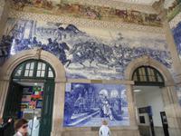 Im Bahnhof Sao Bento in Porto
