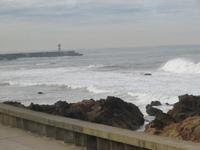 Blick auf die raue Atlantik Küste