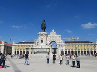 Lissabon - Placa do Comércio - Reiterdenkmal Josés I.