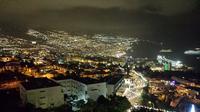 Funchal bei Nacht zu Silvester vor dem Feuerwerk