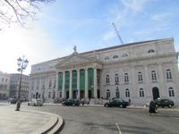 Portugal – Lissabon, Rossio-Platz, Nationaltheater