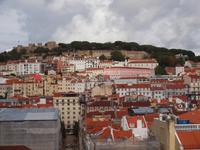 Lissabon - Blick auf die Burg von Lissabon