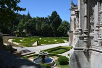 Blick auf die Gartenanlagen am Palast von Bussaco