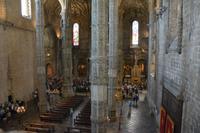 Blick auf das Innere des Hieronymuskloster von der Empore aus