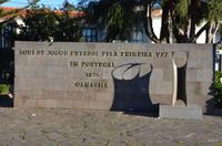 Denkmal zum 1.Fußballspiel Portugals