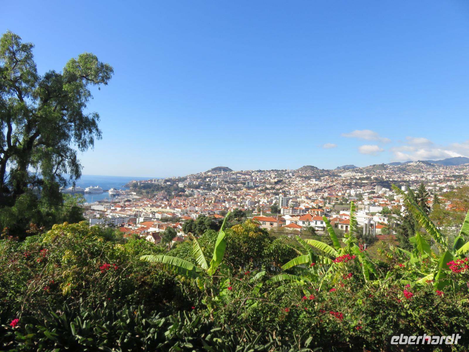 Orchideengarten Boa Vista - Blick auf Funchal