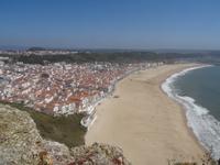 Nazare -  Blick vom Felsen auf die Stadt