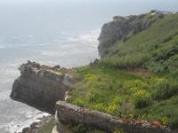 Nazare - Blick auf die Stelle mit den höchsten Wellen Europas