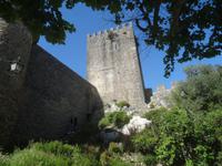 Obidos - Blick auf die begehbare Stadtmauer