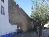 Obidos - Blick auf die begehbare Stadtmauer