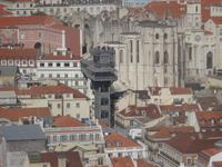Lissabon - Castelo de Sao Jorge, Blick auf die Altstadt