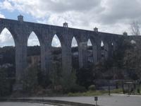 ein letzter Blick auf das Aquädukt von Lissabon