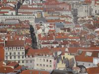 Lissabon, Castello Sao Jorge , Blick auf die Altstadt