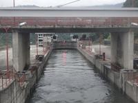 Carrapatelo Schleuse - Durchfahrt