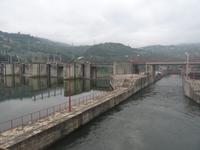 Carrapatelo Schleuse - Durchfahrt