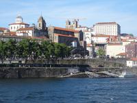 Einfahrt in Porto -  Blick auf die Altstadt