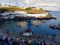 Portugal, Azoren, Terceira, Porto Judeum, Tourada a corda 