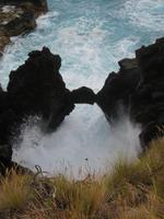 schwarze Lavaküste auf Pico