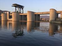 eine der fünf Schleusen