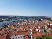 Blick auf Coimbra von der Universität