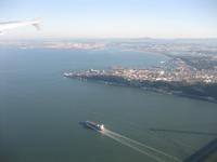 Anflug Lissabon -Tejo