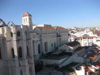 Lissabon - Blick von der Aussichtsterrasse des Elevador Santa Justa 