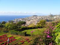 Blick vom Botanischen Garten auf Funchal 