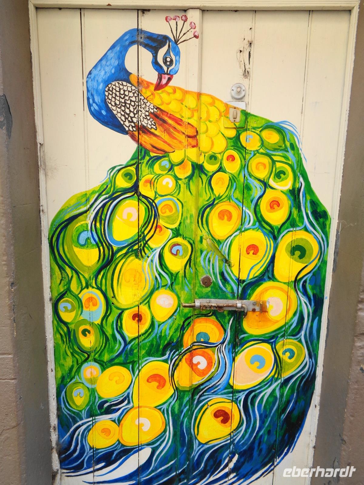 Haustür in der Altstadt von Funchal 