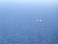 Flugzeug im Landeanflug 