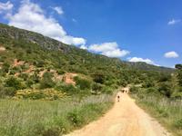 Tag 3 - Sandstraße unterhalb des Bergmassivs 